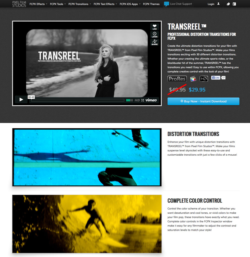final cut pro free transitions pack