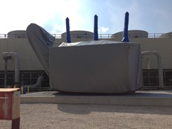 Covered Backup Transformer Packaged for Long Term Outdoor Storage