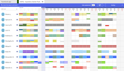 Teambook full size calendar view