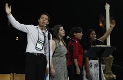 Youth Animators on NCYC Stage.