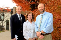 Headmaster Jonathan Brougham congratulated the James M. Byer ’62 Excellence in Teaching Award recipient Lisa Yacomelli and the Junior Teaching Award recipient Allan Arp for their exemplary classroom work.