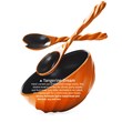 Enrico Products Spiral Collection Salad Bowl and Servers – One of...