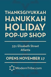 ModernTribe's Sign for the Hanukkah Pop-Up Shop