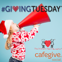 CafeGive Social and The Children's Heart Foundation #GivingTuesday campaign