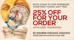 Thanksgiving Day, Big Sale, OASAP Thanksgiving