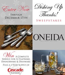 Oneida's Dishing Up Thanks Sweepstakes