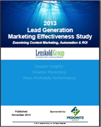 2013 Research Report Cover Lenskold / TPG