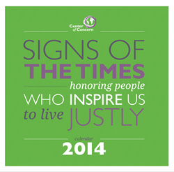 Center of Concern produces print and online 2014 calendar, honoring social justice leaders who inspire others to live justly