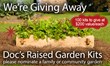 Super-Sod is Donating their Doc's Raised Garden Kits to Families...