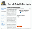 ForkliftArticles.com Examines Impact of Forklift Industry on Holiday...