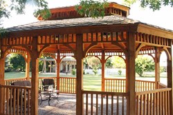 Award-winning gazebo built by Gary Allison and his Wood-Mizer LT40 sawmill.