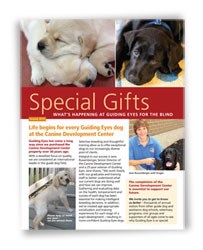 Guiding Eyes for the Blind Special Gifts Newsletter