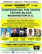 CONFRONTING THE CRISIS FACING BLACK WASHINGTON, D.C. Sat. Dec 14th...