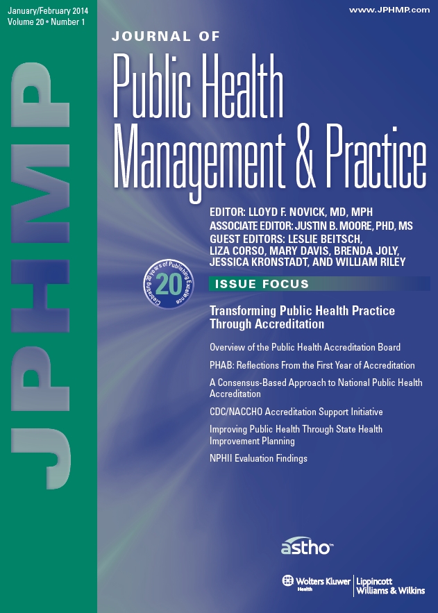 Twentieth Anniversary Issue of the Journal of Public Health Management ...