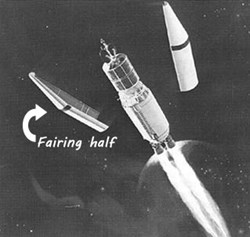 Example drawing of rocket fairing - Protective Packaging covered a fairing for a client to protect it during transport