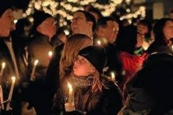 Sandy Hook Candlelight service, New Haven, Newtown
