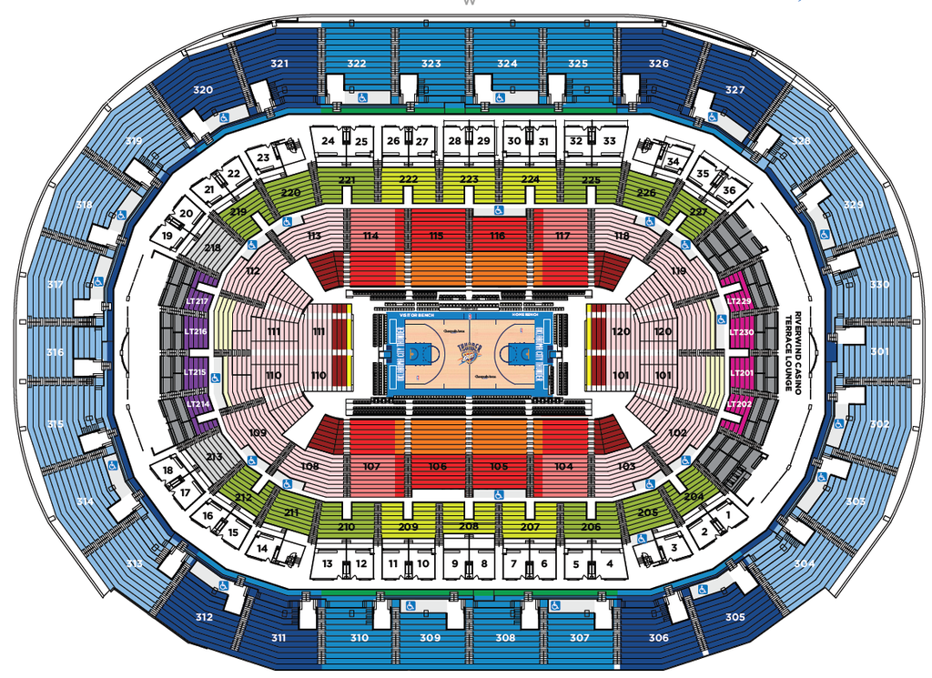 Seating Chart Chesapeake Arena Thunder