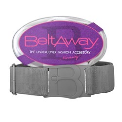 Gray Flat Adjustable Belt - Beltaway