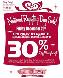 Regifting Day Sale at Thrift Town