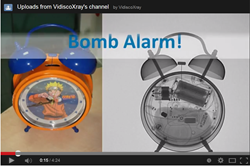 Bomb Alarm Clock revealed with Portable Digital X-ray