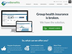 Zane Benefits Announces New Healthcare Website for Small Businesses