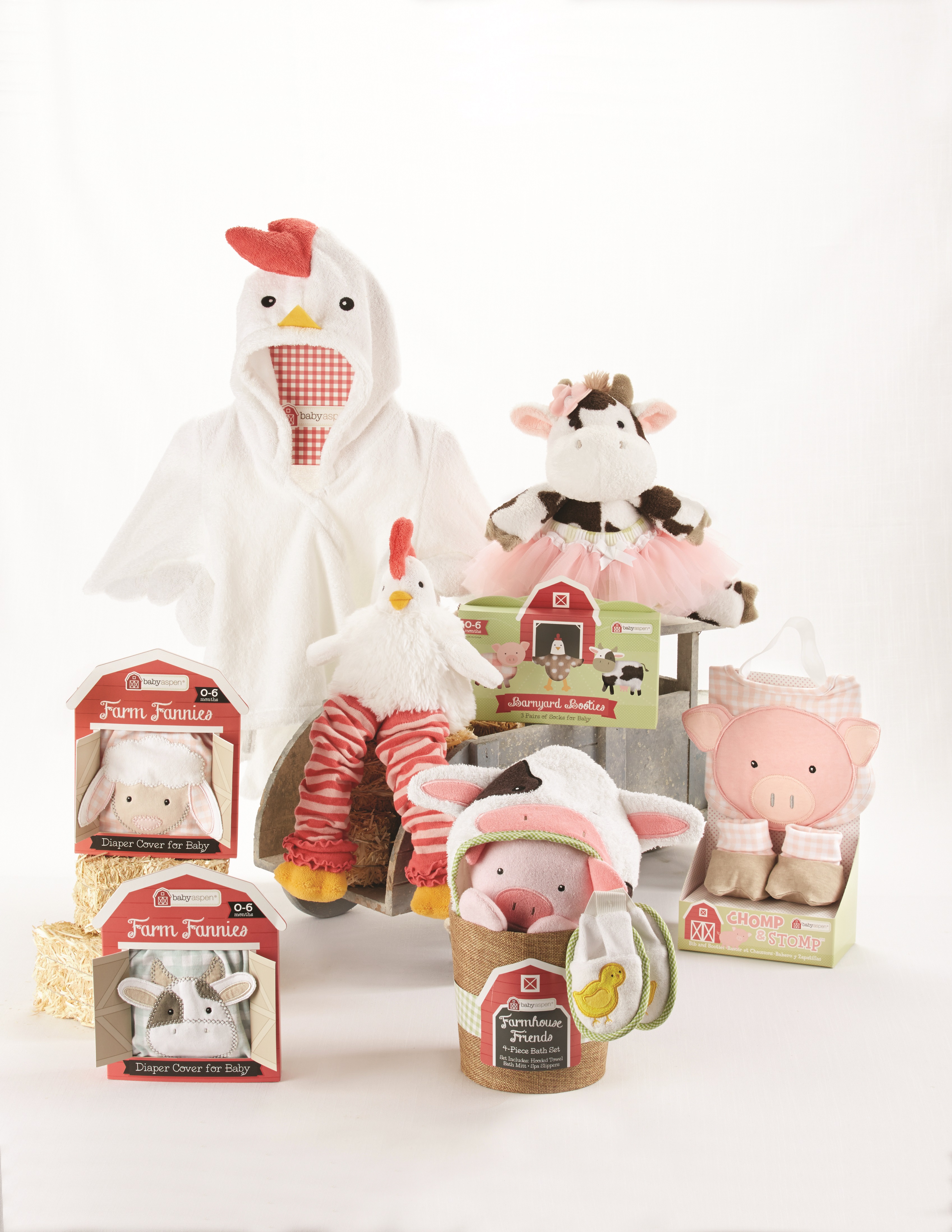 Farm Fannies Down-Home Diaper Cover Baby Shower Gift Set 