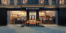 Exterior of virtual ICUSTOMSHIRTS store