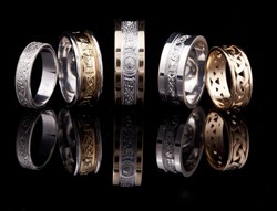 Unique Wedding Ring, Celtic Wedding ring, Irish wedding ring, Celtic Promise