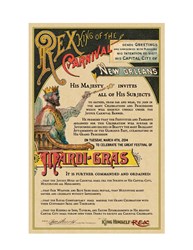 Mardi Gras Proclamation from Rex, King of Carnival