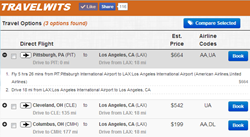 Drive Pittsburgh to Columbus and Fly from CMH airport to LAX airport for $199