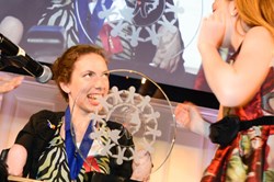 Chaeli Mycroft at World of Children Awards Ceremony