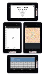 Use the Tablet for Near Visual Acuity testing as well as for controlling the M&S Smart System.