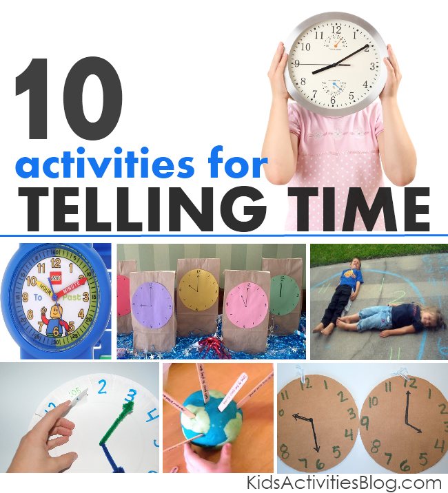 10 Activities for Telling Time Have Been Published On Kids Activities Blog