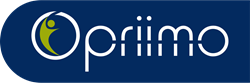 Opriimo Logo Blue Background