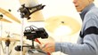 AirTurn TAP mounts onto any hi-hat or microphone stand