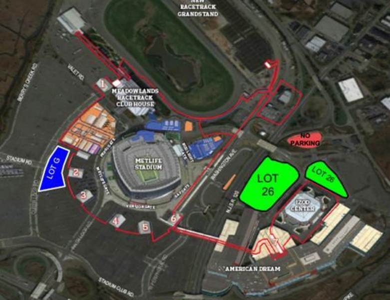 Metlife Stadium Parking Chart