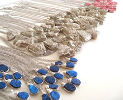 Titanium Druzy Quartz Necklaces from Vitrine Designs