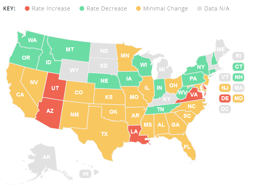 New Report Shows Average Auto Insurance Premiums Deceasing