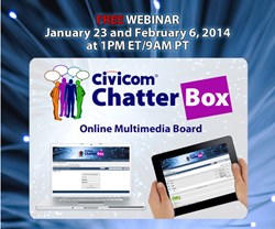 Civicom Chatterbox® Bulletin Board Webinars Scheduled for January and February
