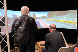 The well-attended interactive demonstration session at Electronic Imaging provides a hands-on look at new technology, including virtual reality environments.