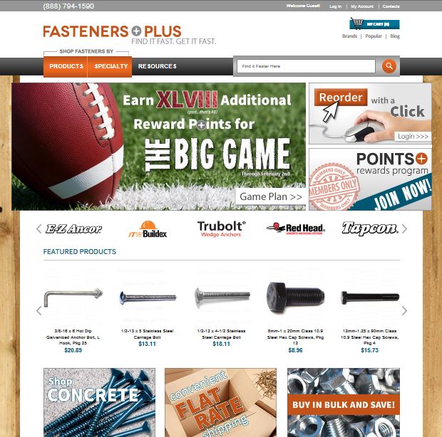 Fasteners Plus Introduces New Rewards Points Program