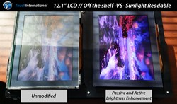 Sunlight Readable vs. Standard COTS Display