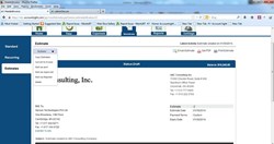 AccountSight Project Estimates Screenshot