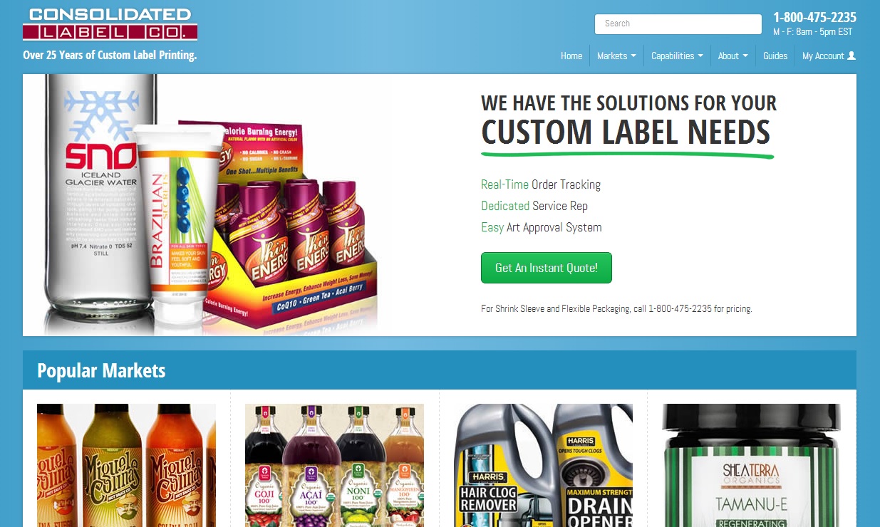 Consolidated Label Company Launches New site