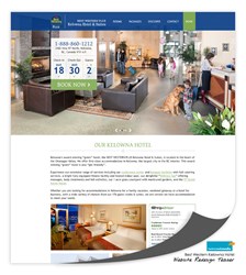 Best Western Kelowna Hotel Website Design Teaser