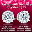 DiamondStuds.com - Guaranteed Valentine's Day Delivery