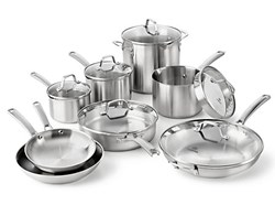14 Piece Stainless Steel Cookware Set by Calphalon
