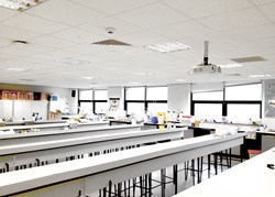 Cool-phase installed within a suspended ceiling at Bournemouth University
