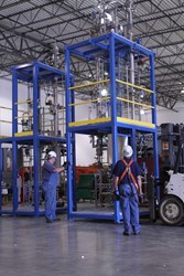 Process Skids Delivered with Dual Distillation Column Design