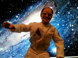 An action figure of Stephen Hawking